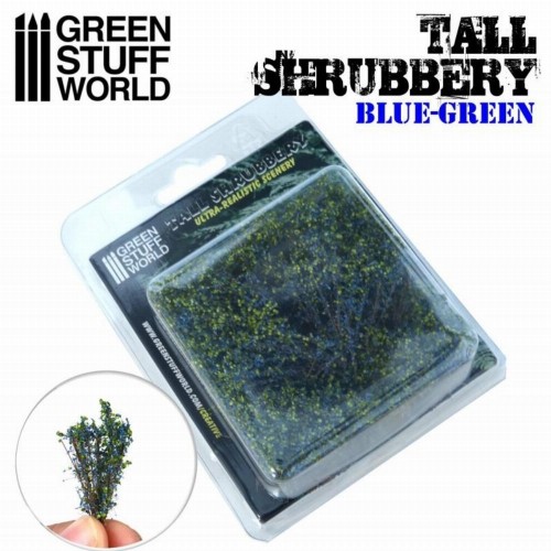 Green Stuff World - Tall Shrubbery (Blue Green)