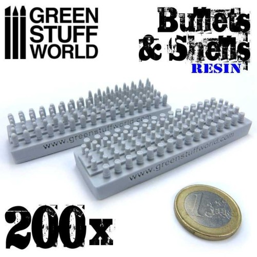 Green Stuff World - 200x Resin Bullets and Shells