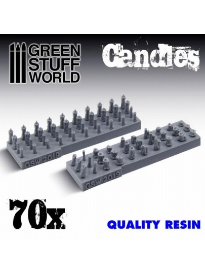 Green Stuff World - 70x Resin Candles