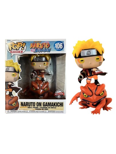 Φιγούρα Funko POP! Rides: Naruto - Sage Mode Naruto on Gamakichi #106 (Exclusive)