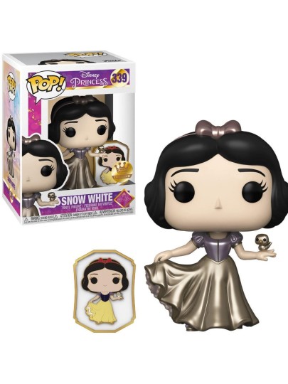 Φιγούρα Funko POP! Disney: Ultimate Princess - Snow White with Pin #339 (Funko-Shop Exclusive)