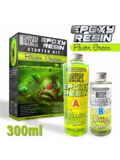 Green Stuff World - Fluor Green Epoxy Resin (300ml)