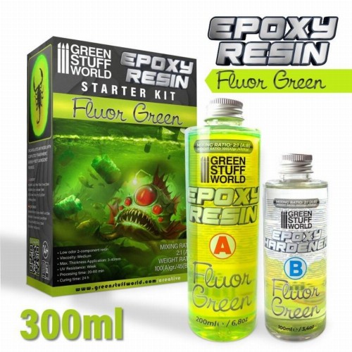 Green Stuff World - Fluor Green Epoxy Resin (300ml)