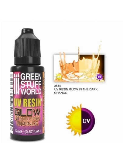 Green Stuff World - Glow in the Dark UV Resin/Orange (17ml)