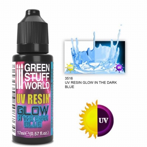 Green Stuff World - Glow in the Dark UV Resin/Blue (17ml)