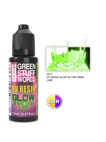 Green Stuff World - Glow in the Dark UV Resin/Lime (17ml)