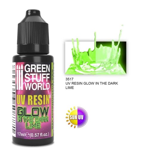 Green Stuff World - Glow in the Dark UV Resin/Lime (17ml)