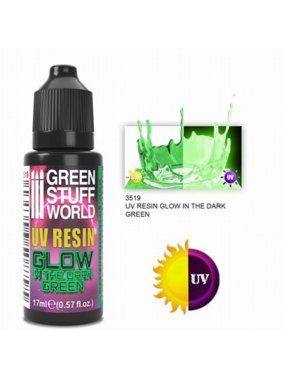 Green Stuff World - Glow in the Dark UV Resin/Green (17ml)