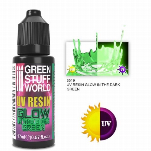 Green Stuff World - Glow in the Dark UV Resin/Green (17ml)