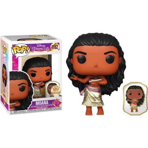 Φιγούρα Funko POP! Disney: Ultimate Princess - Moana with Pin #1162 (Funko-Shop Exclusive)