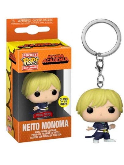 Funko Pocket POP! Μπρελόκ My Hero Academia - Neito Monoma (GITD) Figure (Exclusive)