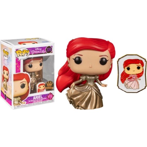 Φιγούρα Funko POP! Disney: Ultimate Princess - Ariel with Pin #220 (Funko-Shop Exclusive)