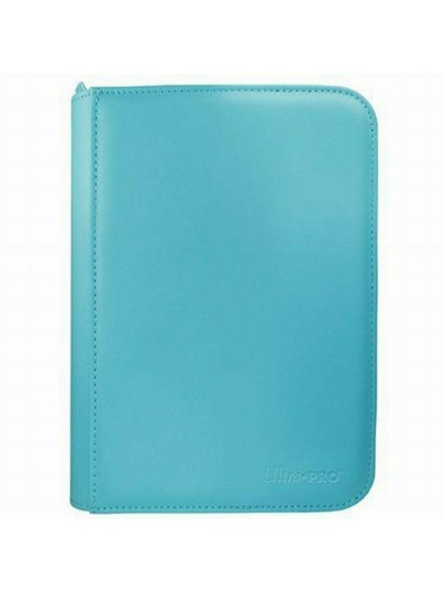 Ultra Pro - 4-Pocket Zippered Pro-Binder - Vivid Light Blue