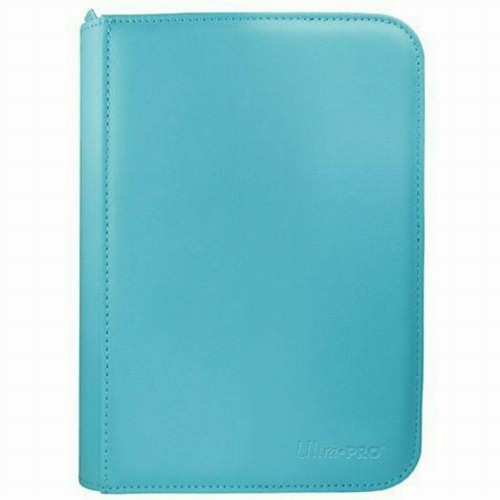 Ultra Pro - 4-Pocket Zippered Pro-Binder - Vivid Light Blue