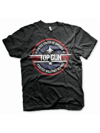 Top Gun - Fighter Weapons School Black T-Shirt (XL)