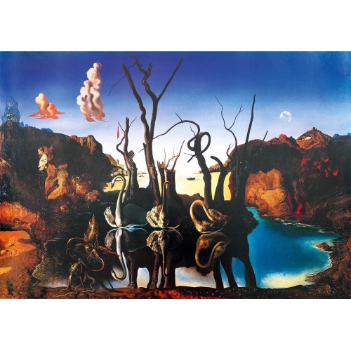 Παζλ 1000 κομμάτια - ART - Dali: Swans Reflecting Elephants