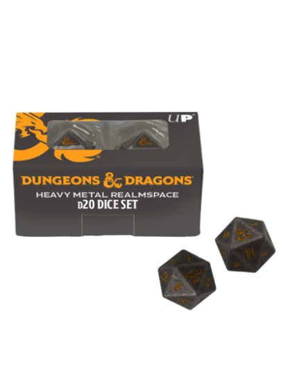 Σετ Ζάρια - Dungeons and Dragons: Realmspace - Heavy Metal D20 Dice Set