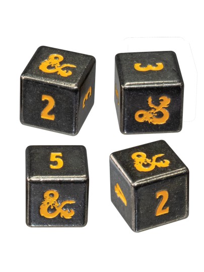 Σετ Ζάρια - Dungeons and Dragons: Realmspace - Heavy Metal D6 Dice Set