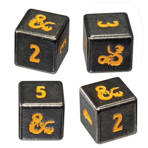 Σετ Ζάρια - Dungeons and Dragons: Realmspace - Heavy Metal D6 Dice Set