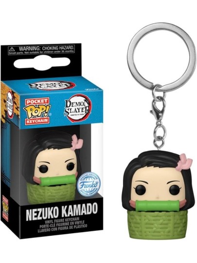 Funko Pocket POP! Μπρελόκ Demon Slayer: Kimetsu no Yaiba - Nezuko Kamado in Basket Φιγούρα (Exclusive)