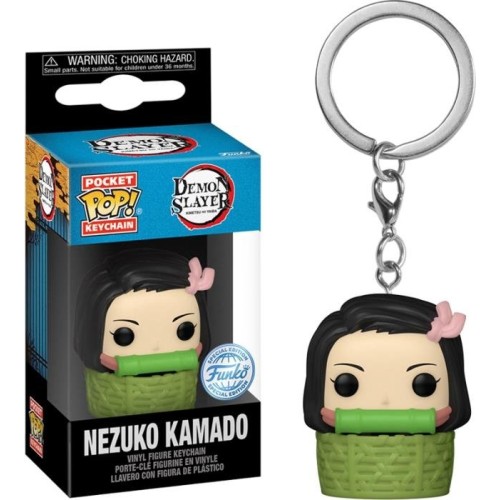 Funko Pocket POP! Μπρελόκ Demon Slayer: Kimetsu no Yaiba - Nezuko Kamado in Basket Φιγούρα (Exclusive)