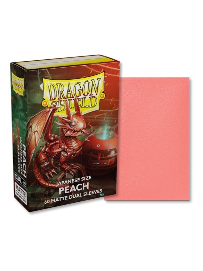 Dragon Shield Sleeves Japanese Small Size - Matte Dual Peach (60 Sleeves)