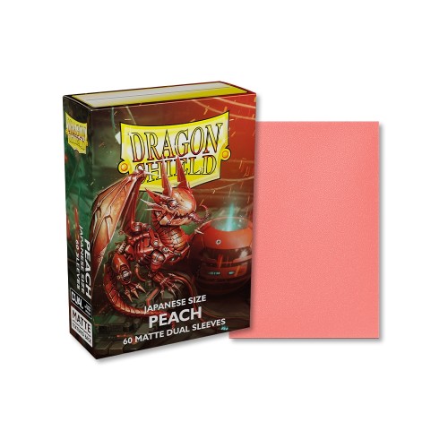 Dragon Shield Sleeves Japanese Small Size - Matte Dual Peach (60 Sleeves)