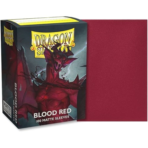 Dragon Shield Sleeves Standard Size - Matte Blood Red (100 Sleeves)