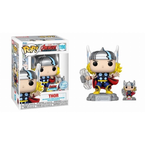 Funko POP! Marvel: Avengers - Thor with Pin #1190 Φιγούρα (Exclusive)