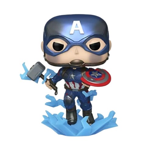 Funko POP! Avengers: Endgame - Captain America with Broken Shield & Mjolnir (GITD) #1198 Φιγούρα (Exclusive)