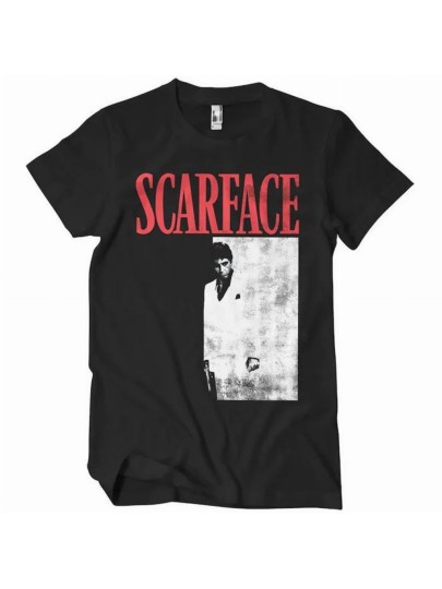Scarface - Poster Black T-Shirt (M)