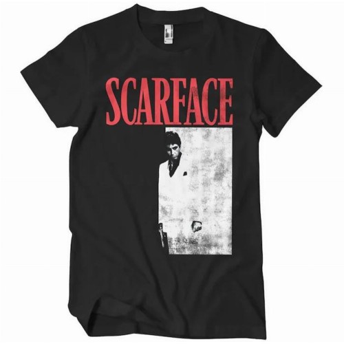 Scarface - Poster Black T-Shirt (M)