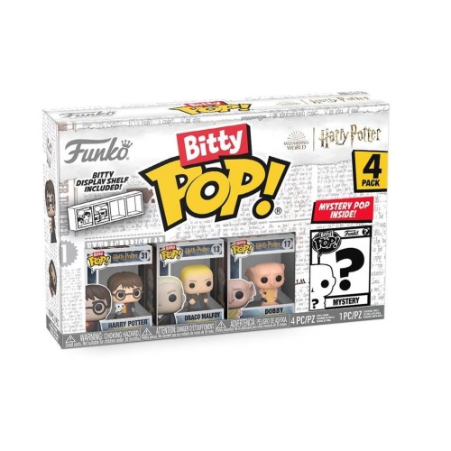 Funko Bitty POP! Harry Potter - Harry Potter, Draco Malfoy, Dobby & Chase Mystery 4-Pack Φιγούρες