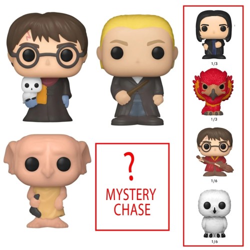 Funko Bitty POP! Harry Potter - Harry Potter, Draco Malfoy, Dobby & Chase Mystery 4-Pack Φιγούρες