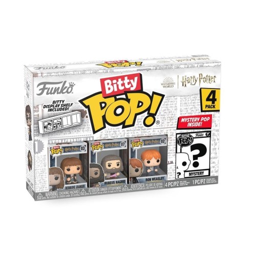 Funko Bitty POP! Harry Potter - Hermione Granger, Rubeus Hagrid, Ron Weasley & Chase Mystery 4-Pack Φιγούρες