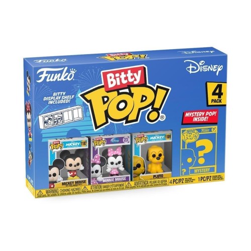 Funko Bitty POP! Disney - Mickey Mouse, Minnie Mouse, Pluto & Chase Mystery 4-Pack Φιγούρες