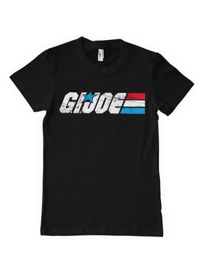 GI Joe - Washed Logo Black T-Shirt (XL)