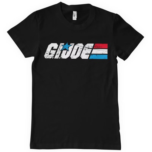 GI Joe - Washed Logo Black T-Shirt (XL)
