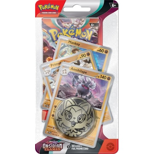 Pokemon TCG Scarlet & Violet Obsidian Flames - Mankey Premium Checklane Blister