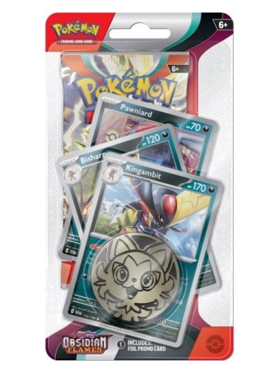 Pokemon TCG Scarlet & Violet Obsidian Flames - Pawniard Premium Checklane Blister