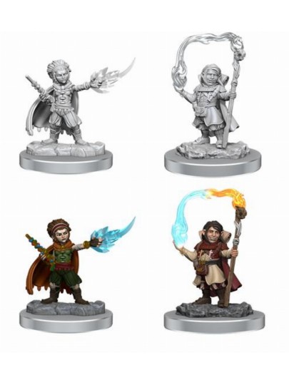 D&D Nolzur's Marvelous Μινιατούρες - 2x Halfling Wizards