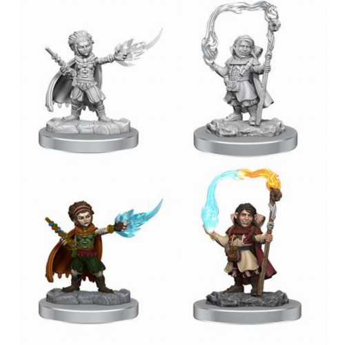 D&D Nolzur's Marvelous Μινιατούρες - 2x Halfling Wizards