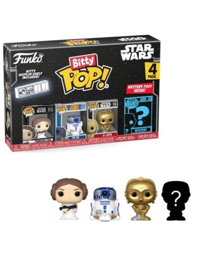 Funko Bitty POP! Star Wars - Princess Leia, R2-D2, C-3PO & Chase Mystery 4-Pack Φιγούρες