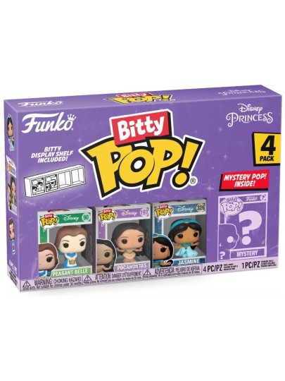 Funko Bitty POP! Disney - Peasant Belle, Pocahontas, Jasmine & Chase Mystery 4-Pack Φιγούρες