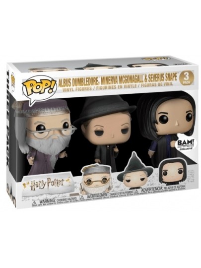 Φιγούρα Funko POP! Harry Potter - Professors Albus Dumbledore, Minerva McGonagall & Severus Snape (Bam! Exclusive) 3-Pack
