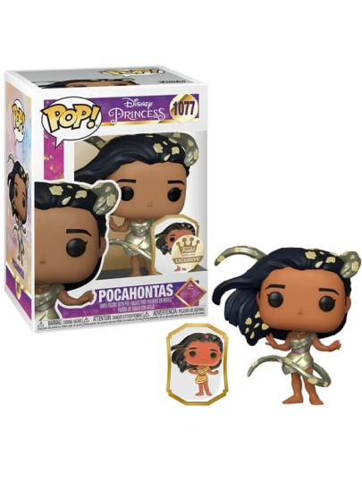 Φιγούρα Funko POP! Disney: Ultimate Princess - Pocahontas with Pin #1077 (Funko-Shop Exclusive)