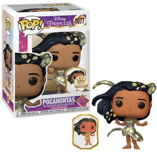 Φιγούρα Funko POP! Disney: Ultimate Princess - Pocahontas with Pin #1077 (Funko-Shop Exclusive)