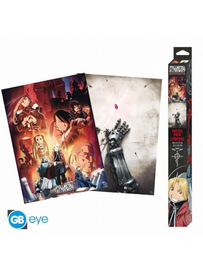 Fullmetal Alchemist - Key Art 2-Pack Αυθεντικές Αφίσες (52x38cm)