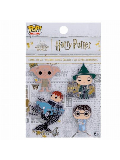 Funko POP! Harry Potter - Chamber of Secrets 4-Pack Μεταλλικές Καρφίτσες