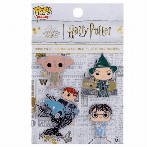 Funko POP! Harry Potter - Chamber of Secrets 4-Pack Μεταλλικές Καρφίτσες